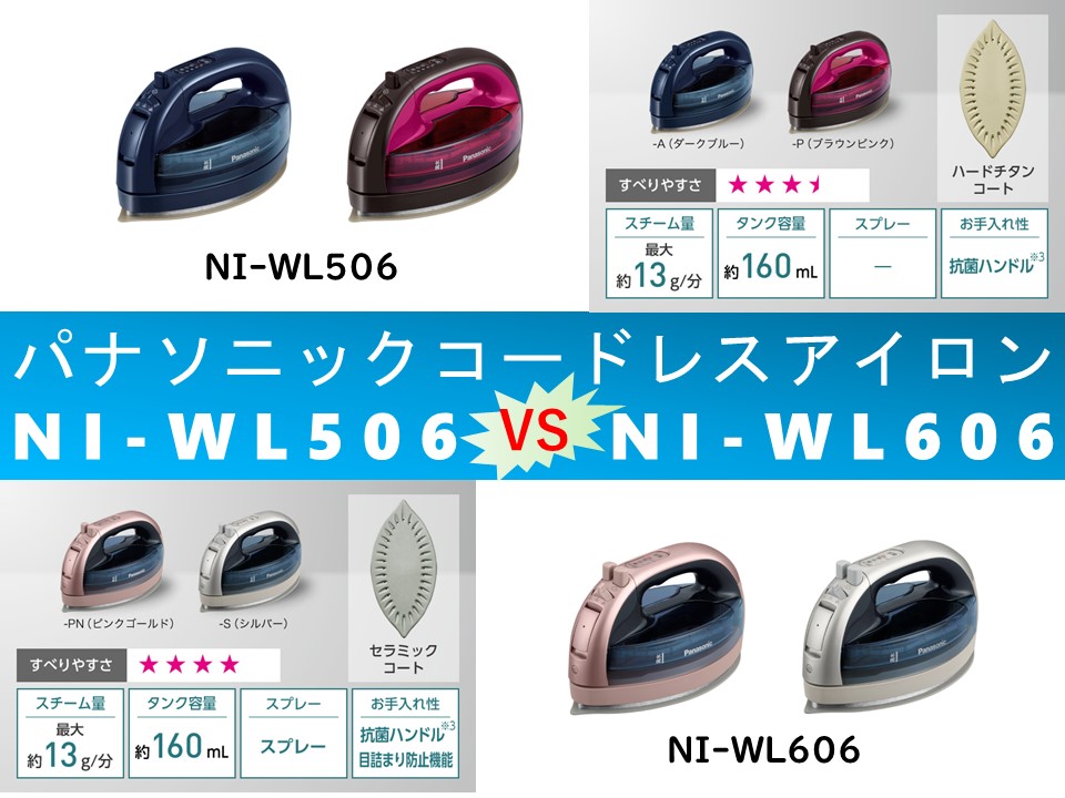 6912円 【25％OFF】 パナソニック NI-WL506-A NIWL506A コードレススチームアイロン