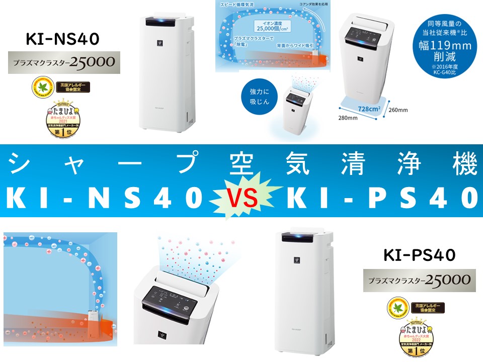 空気清浄機 シャープ KI-PS40-W 新品未使用 全部で2台コメント不要即