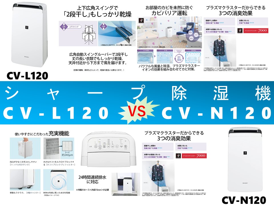 比較】CV-L120とCV-N120の違いを5つの要素別に徹底比較と口コミリンク