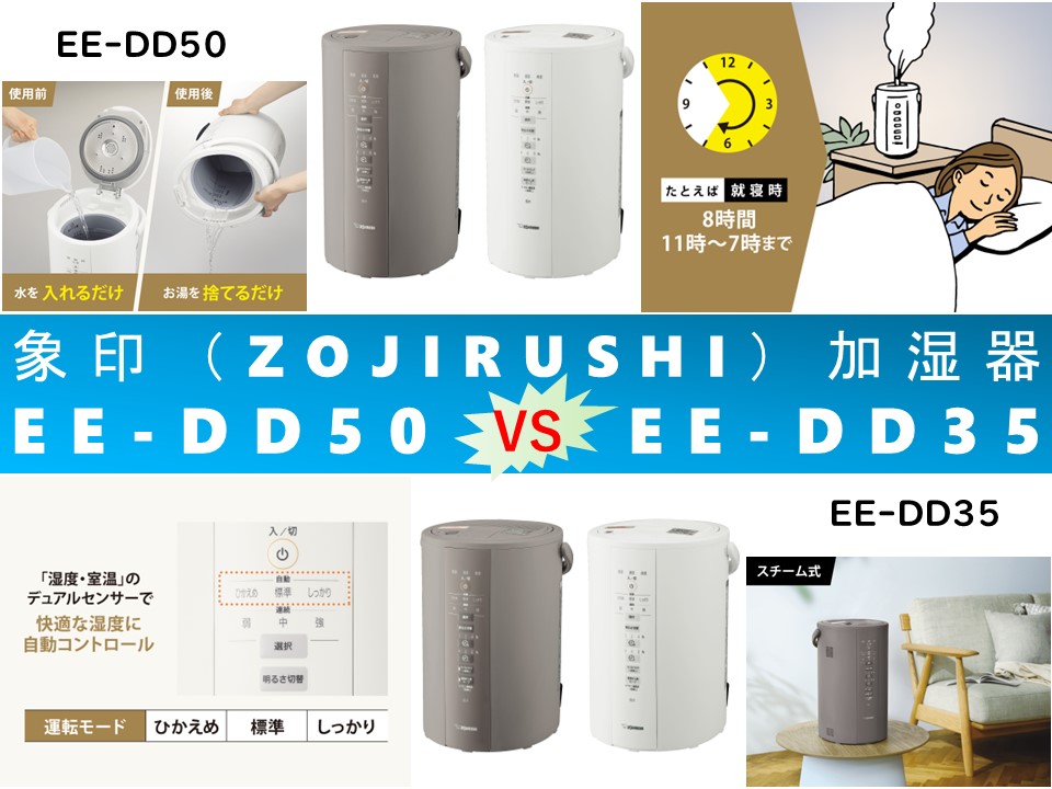比較】加湿器EE-DD50とEE-DD35の違いを6つの特性別に徹底比較＆口コミ ...